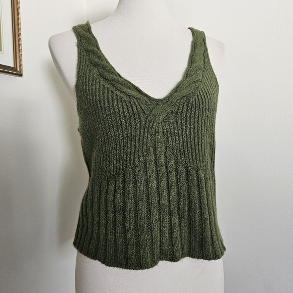 Anthropologie Cable Knit Sweater Tank - Picture 4 of 11
